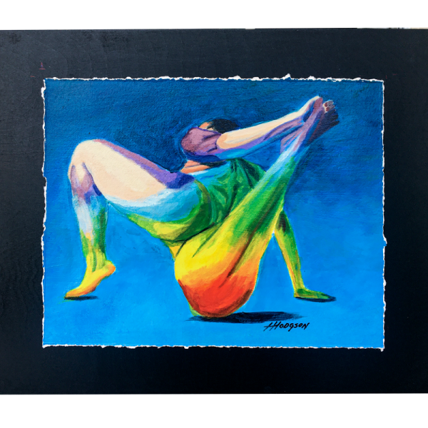 Contemporary Figurative Acrylic Painting Color Contortion 2 by Henry Hodgson
