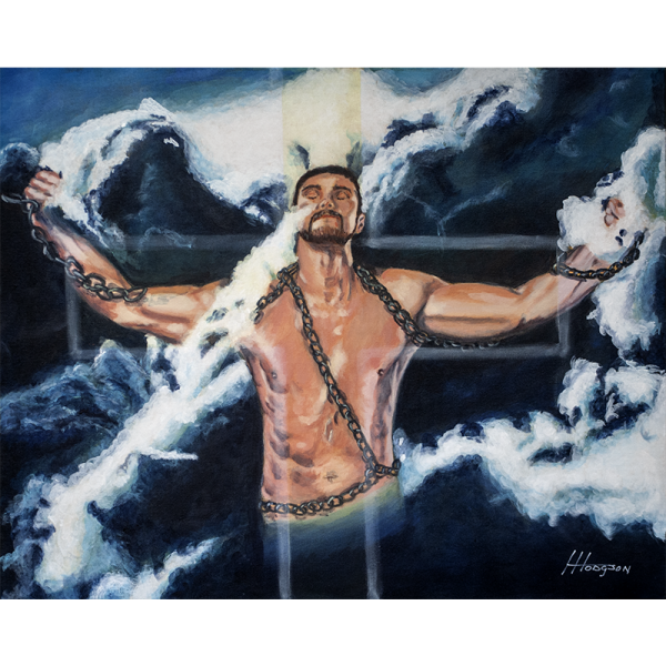 30x24-Acrylic-Contemporary Painting-Angel-The Victory of Surrender-by Henry Hodgson
