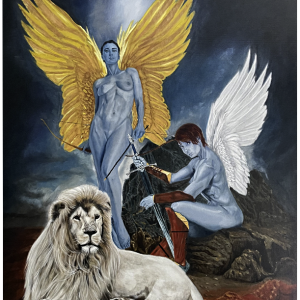 The Guardian 36x48 oil painting on canvas by Henry Hodgson