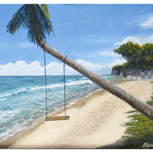 Beach Swing Art Print