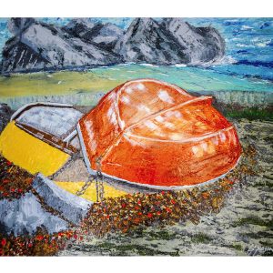 Fisherman Boats Art Print