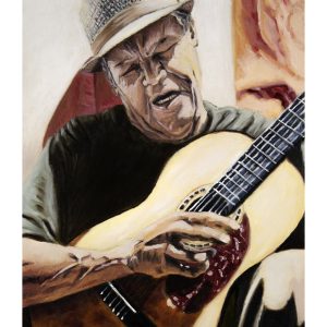 Street Musician Art Print