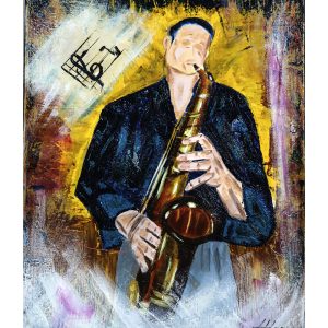 Sax Man Art Print